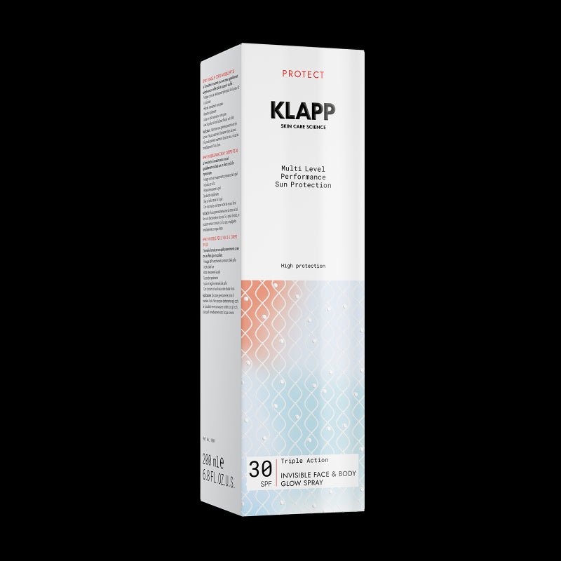 Klapp-Triple Action Invisible Face &amp; Body Glow Spray 30 SPF